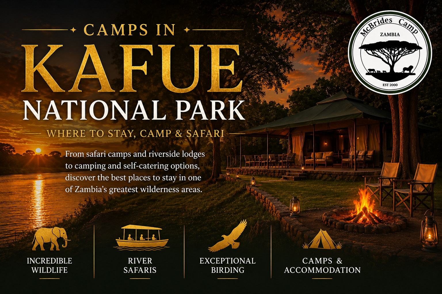 Camps in the Kafue National Park - McBrides Camp